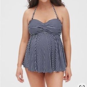 Gap Maternity Blue White Swimsuit Top Size Medium‎